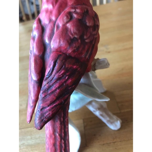 Vintage Goebel Red Cardinal Porcelain Bird Figurine 1969 West Germany - Picture 6 of 11